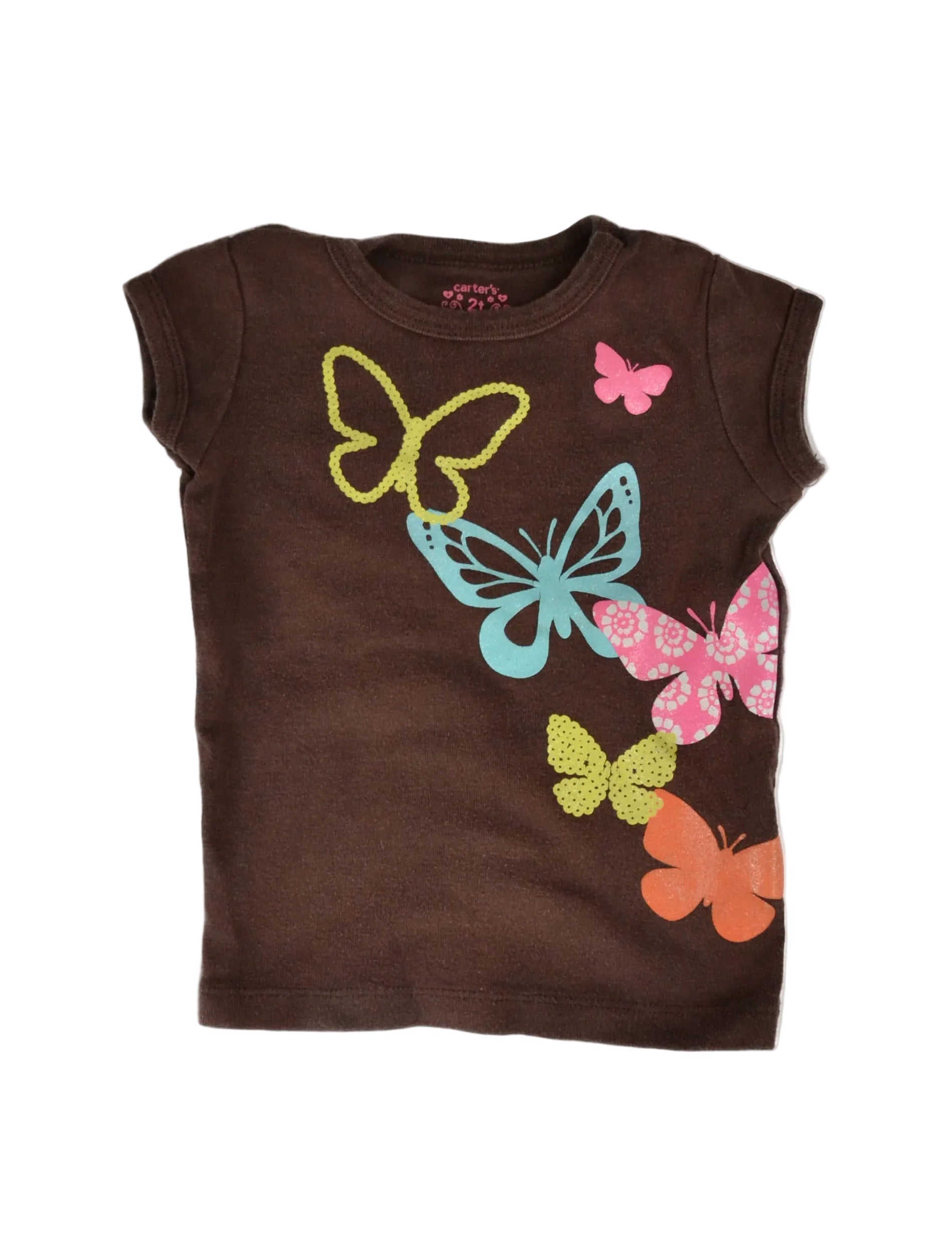 Brown Butterfly Tee (2T)