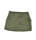 Army Green Cargo Skirt (12-18M)