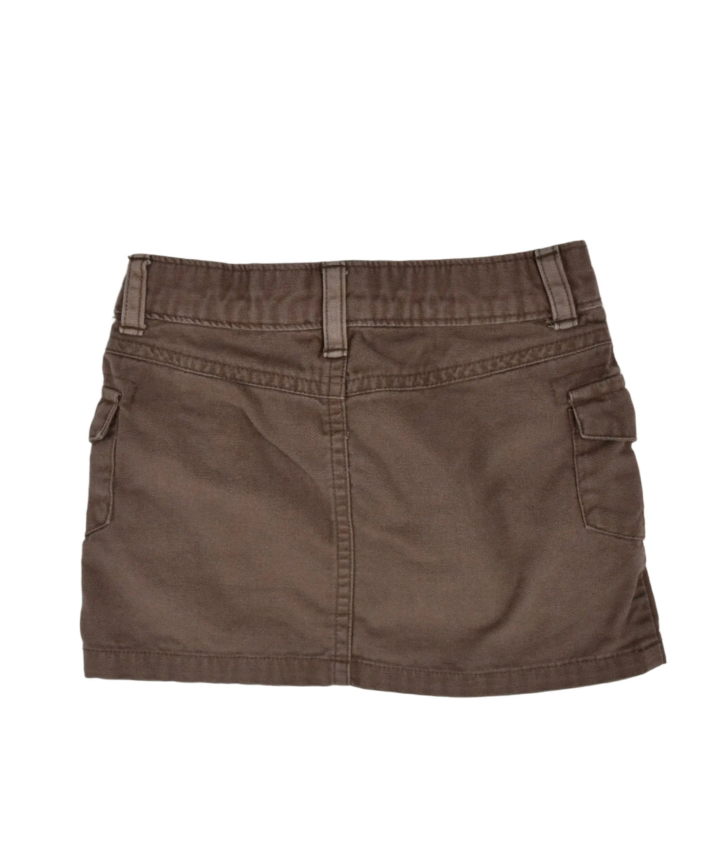Brown Cargo Skirt (2T)