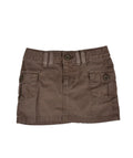 Brown Cargo Skirt (2T)